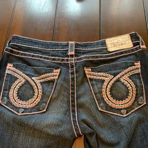 Big Star pink stitching 29R Liv Skinny